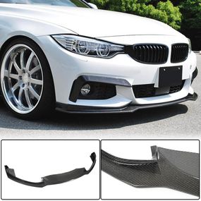 Накладка на передній бампер Lip V1 (для M-Sport, Карбон) для BMW 4 серія F-32 2012-2020 рр