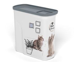 Контейнер для сухого корма Curver 2 л 1,5 кг (04346-Е26) с рисунком кошек