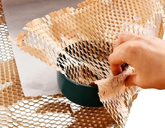 Cотовая крафт-бумага PaperPack, рулон - 28 см х 50 м, коричневая | Зображення 1