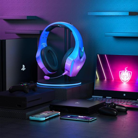 Бездротова ігрова гарнітура PHOINIKAS — для PS4, PS5, PC, Switch (2.4 ГГц, знімний мікрофон) | Зображення 4