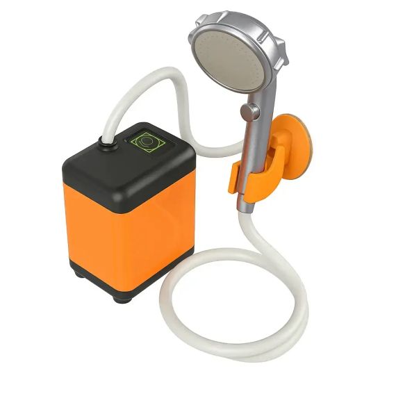 Портативный душ 3,7 В насос 4800 мАч с 3 режимами напора Outdoor shower AND XL-1402 | Зображення 1