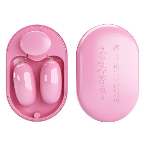 Вброяйцо PRETTY LOVE - Fun Box Pink, 12 vibration functions sexstyle | Зображення 1