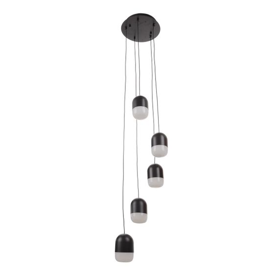 Люстра подвесная в спальню LED 35W NW BK (BR-01 674S/5)