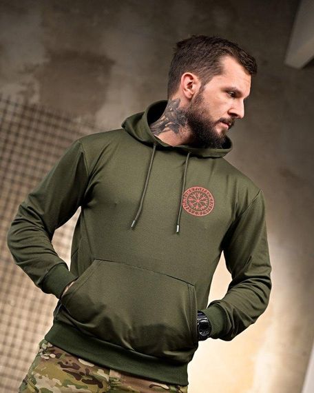 Милитари Худи Смерть зачекає oliva РП7404 | Зображення 4