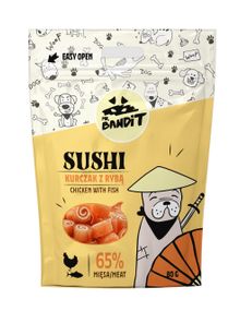 Ласощі для собак з куркою та рибою Mr.Bandit Sushi Chicken Fish, 80 гр