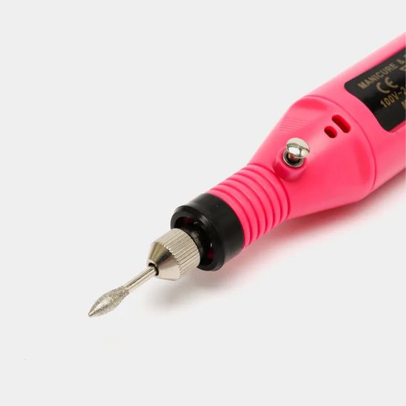 Портативна фрезер-ручка для манікюру 20000 об/хв + 6 фрез, Рожевий / Машинка для апаратного манікюру | Зображення 4