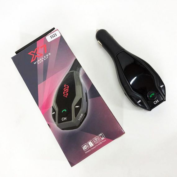 Автомобильный трансмиттер FM MOD. X7 BT модулятор Bluetooth Золотой, ФМ модулятор в машину. QK-354 Цвет: | Зображення 6