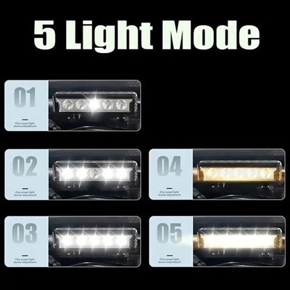 Велофара мощная FY-339B-5LED(white+yellow), Световые сигналы для велосипеда, Фара led для велосипеда | Зображення 6