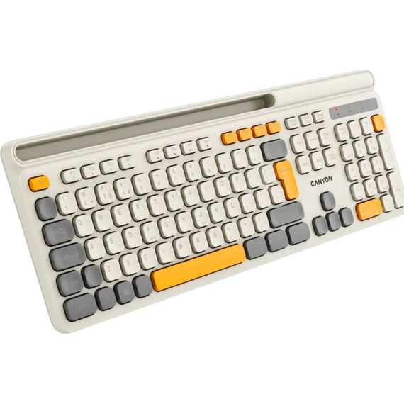 Клавіатура Canyon HKB-W03 Wireless UA Beige (CNS-HKBW03BG) | Зображення 3