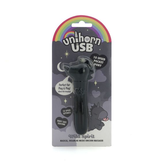 Вібратор-єдиноріжка Unihorn USB Bullet – Wild Spirit, віброкуля, USB-зарядка, 10 режимів | Зображення 5