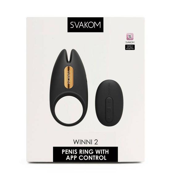 Эрекционное виброкольцо Svakom Winni 2, управление со смартфона, пульт ДУ | Зображення 7