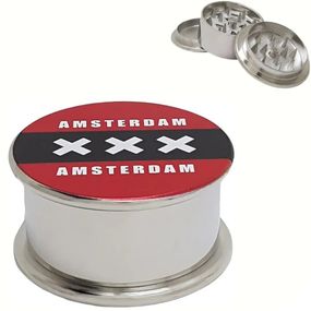 Измельчитель Гриндер Серебристый Amsterdam 3 Part