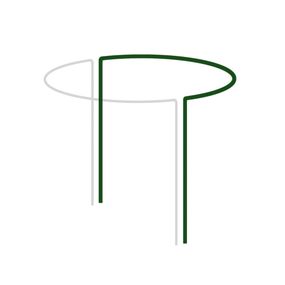 Опора для рослин Bradas кільцева 1/2 кола, 115 см, Ø40 см (TYRP440115)