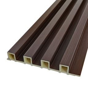 Рейка декоративна WPC стінова 3000х160х23мм Горіх SW-00001535