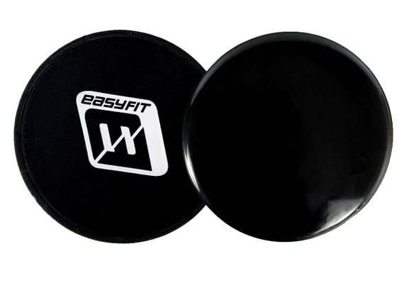 Диски для глайдингу EasyFit чорні (пара) (EF-1425-BK)