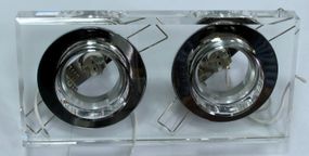 Світильник точковий декоративний HDL-G141/2 CL Crystal MR16