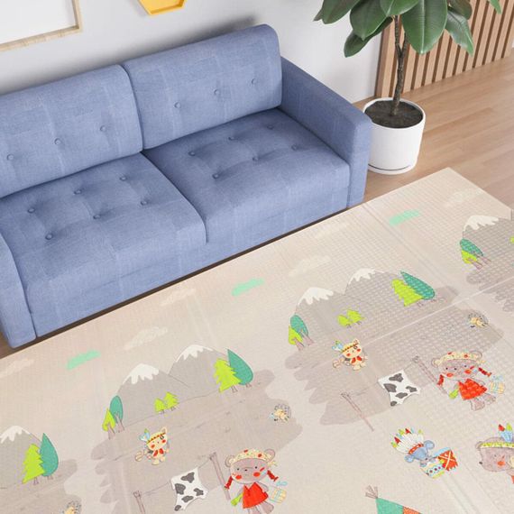 Детский складной развивающий термоковрик 150х200х1см "Поляна | Ростомер" (278) SW-00000848 | Зображення 9