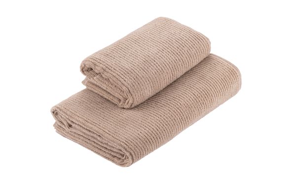 Рушник махровий Ardesto Air, 50х90см, 100% бавовна, бежевий (ART2150SF) | Зображення 3