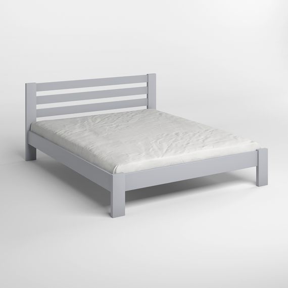 Двоспальне ліжко Mebigrand Колумбія Світло-сірий (RAL 7040) 140х190 см (MBG-2037) | Зображення 1