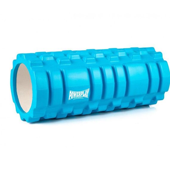 Масажний ролик (роллер) Паверплей 4025 Massage Roller Синій (33x14см.)