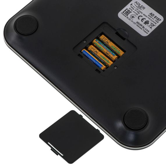 Ваги аналітичні Adler AD 8187 чорні з Bluetooth, індекс маси тіла (UA-01) | Зображення 3