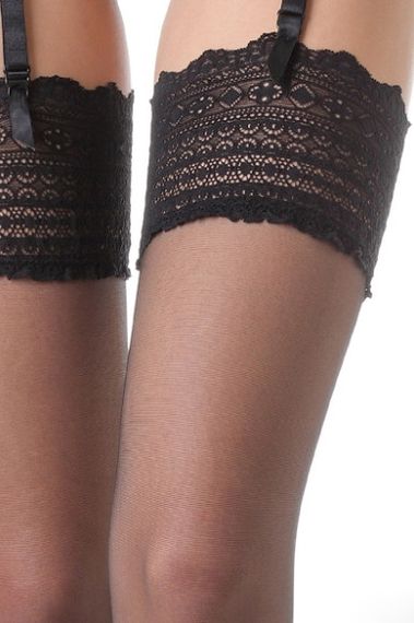 Панчохи жіночі прозорі ПОД ПОЯС Omero Atena, Italy 15 den з мереживною гумкою, розміри S,M, L | Зображення 2