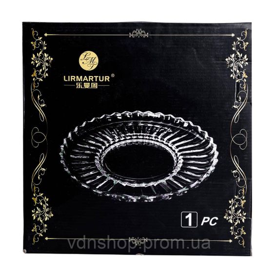 Сервірувальне блюдо Ø 28 см прозоре кругле для дому та кафе HP-YH-32 | Зображення 5