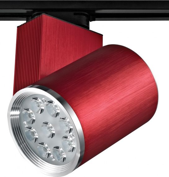 Светильник трековый поворотный LED 205/9x3W NW RED
