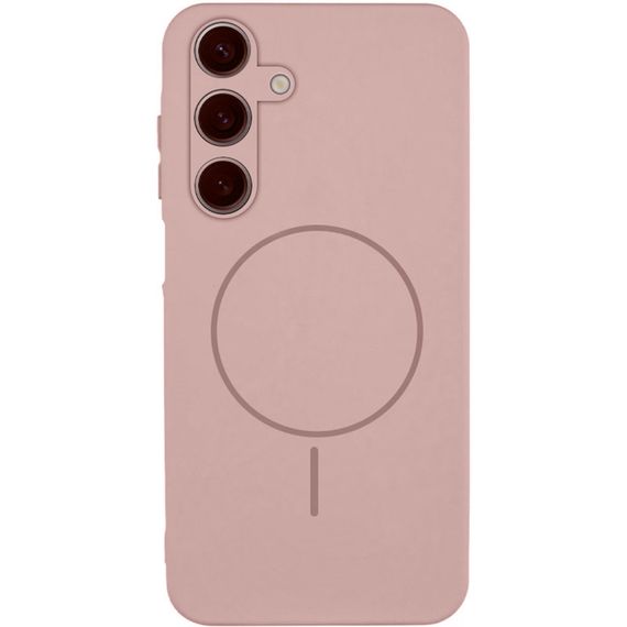 Чехол Silicone Cover Lakshmi Full Camera (AA) with Magnetic Fit для Samsung Galaxy A17 4G/5G Розовый / Pink Sand