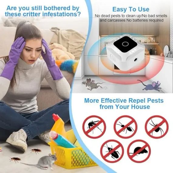 Ультразвуковий відлякувач гризунів Flintronic — ефективний захист приміщень від мишей і шкідників | Зображення 4