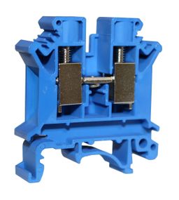 Клема КНГ-UK10 76А 0.5-10мм2 гвинтова синя набірна на DIN-рейку без маркера без кришки Ny95506252