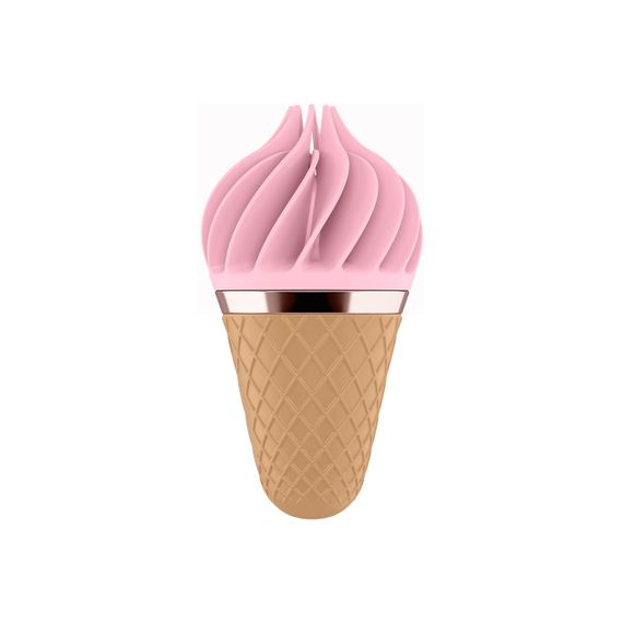 Вібростимулятор для клітора у вигляді Морозива Satisfyer Layons Sweet Temptation, рожевий Sex Aura