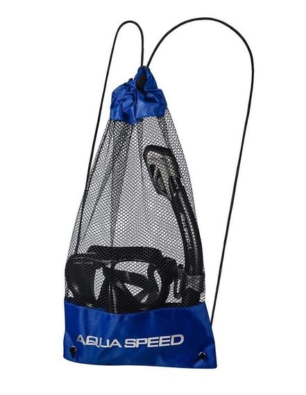 Набір маска і трубка Aqua Speed ​​VANUA + BORNEO(MESH BAG) 8235 чорний OSFM 5908217682352 | Зображення 3