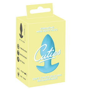 Анальная пробка с вибрацией Vibrating Mini Butt Plug Blue Sex Aura