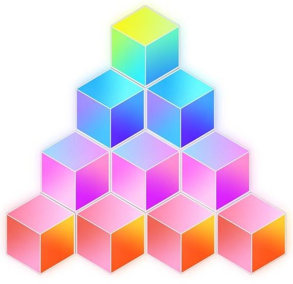 Набір настінних світильників Govee  H6066 Glide Hexa Pro LED Light Panels 10шт RGB Білий (H6066302)