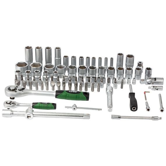 Набір насадок торцевих і біт Grad 1/4", 1/2" 94 шт (6004265) | Зображення 5