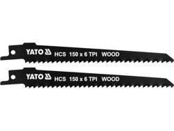 Полотна по дереву, до шаблевої пили YATO Польша : l= 150 мм, h= 1 мм, 6 зубів/1", 2 шт. YT-33922