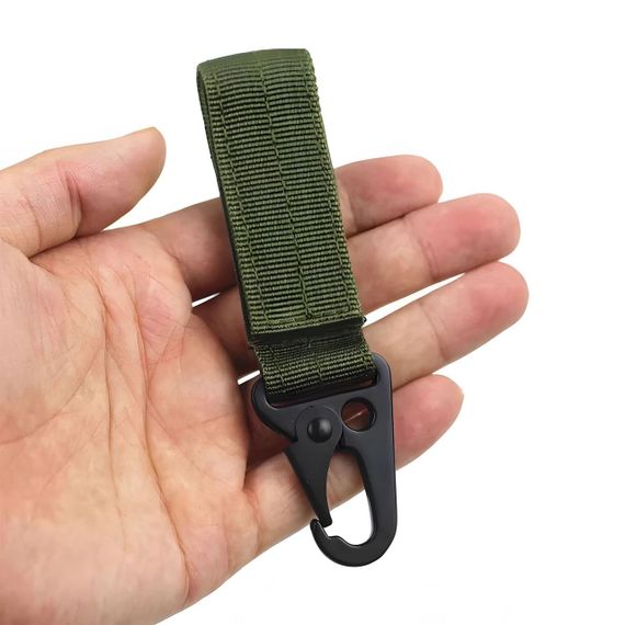 Тактический карабин с пряжкой на пояс (10х3см) / Крепление на ремень с металлическим карабином | Зображення 2
