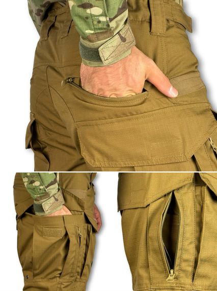 Штани тактичні «Раптор» без наколінників Койот Розмір 48/4 | Зображення 8