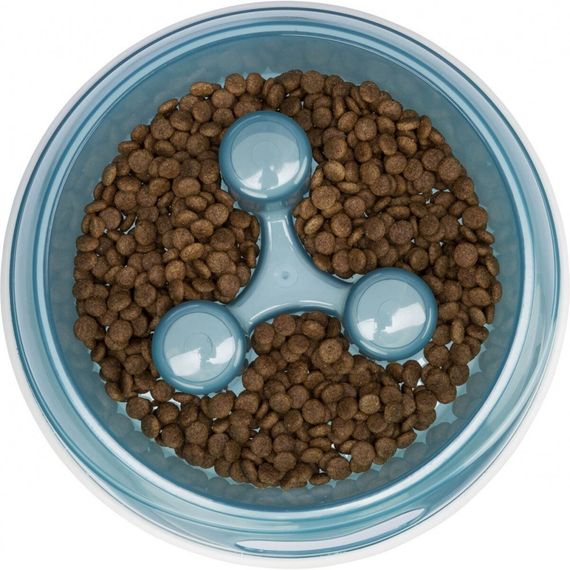 Миска Trixie для собак Повільне годування блакитна термопластична гума 1,5 л 27 см | Зображення 1