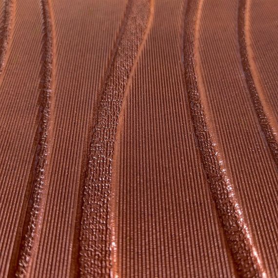 Самоклеющаяся декоративная потолочно-стеновая 3D панель коричневые волны 600*600*5мм SW-00001882 | Зображення 1
