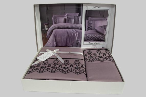 Постельное белье First Choice Moonlight V.I.P 200x220 Mona Leylak | Зображення 1