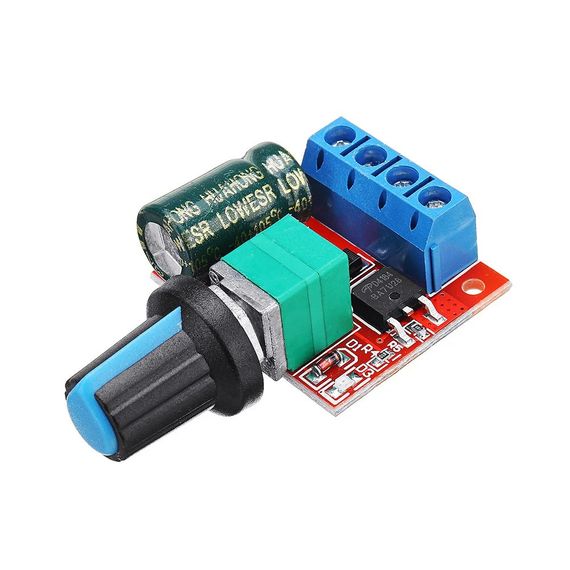 DC ШИМ регулятор оборотов двигателя DC 4.5V-35V 5А 20 кГц PWM | Зображення 6