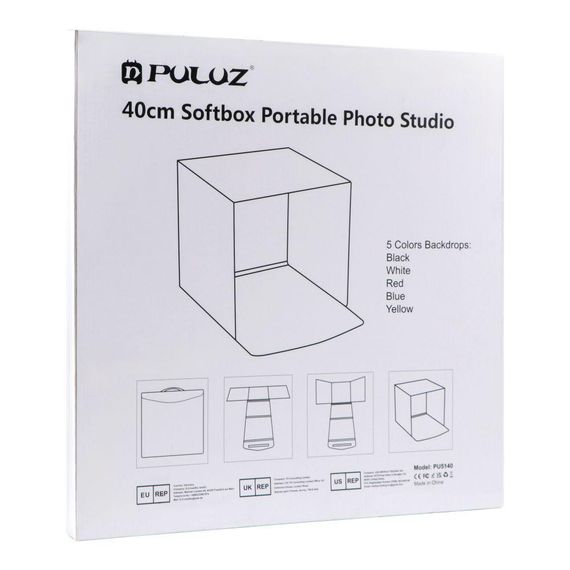 Лайтбокс Puluz PU5140 40 см 5 Фонів Колір Білий | Зображення 3
