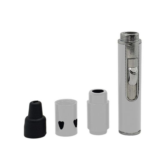 Трубка З Запальничкой 2в1 Click-A-Toke Silver | Зображення 1