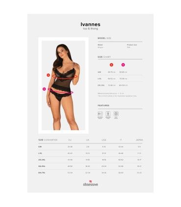 Комплект Obsessive IVANNES S/M | Зображення 6
