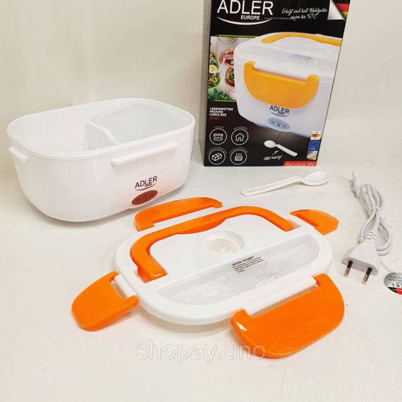 Термобокс для харчових продуктів Adler AD 4474 1.1л, Ланчбокс електричний для їжі OE-96 | Зображення 3