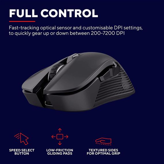 Мишка Trust GXT923 YBAR Wireless Black (24888) | Зображення 8