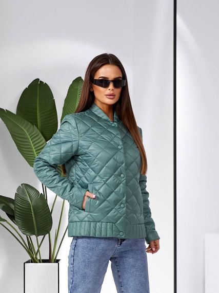 Куртка з ефектом стьобання, арт.310, шавлія | Зображення 6