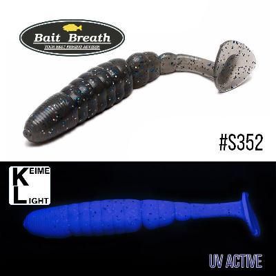 Силиконовая приманка, Съедобный силикон Bait Breath T.T.Shad 2,8" (7 шт) (S352 KH Smoke / Blue)